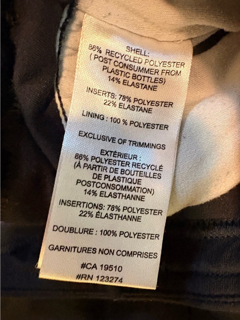 Lolë Women’s Black Technical Stretch Pants M Ankle Zip Travel Hiking - Picture 10 of 10